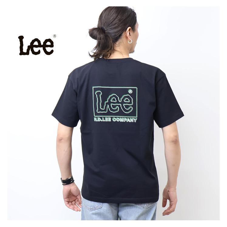 Lee（リー） バックロゴ刺繍 半袖Tシャツ メンズ レディース ユニ
