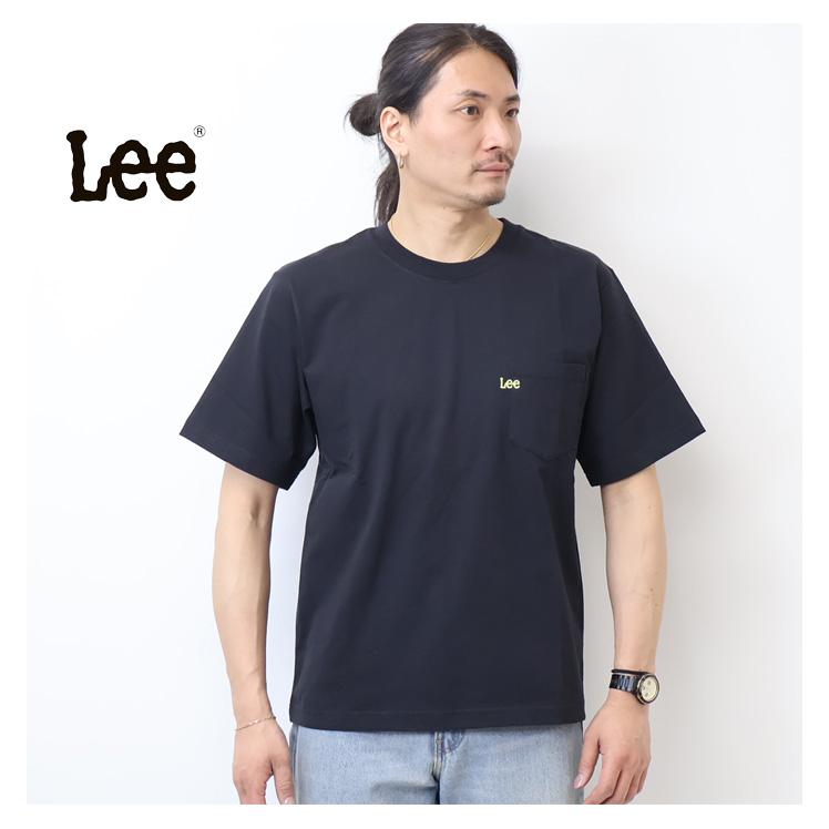 Lee リー またぎロゴ刺繍 胸ポケット 半袖Tシャツ メンズ レディース ユニセックス 半T 送料無料 Lee LT3189 | Lee | 10