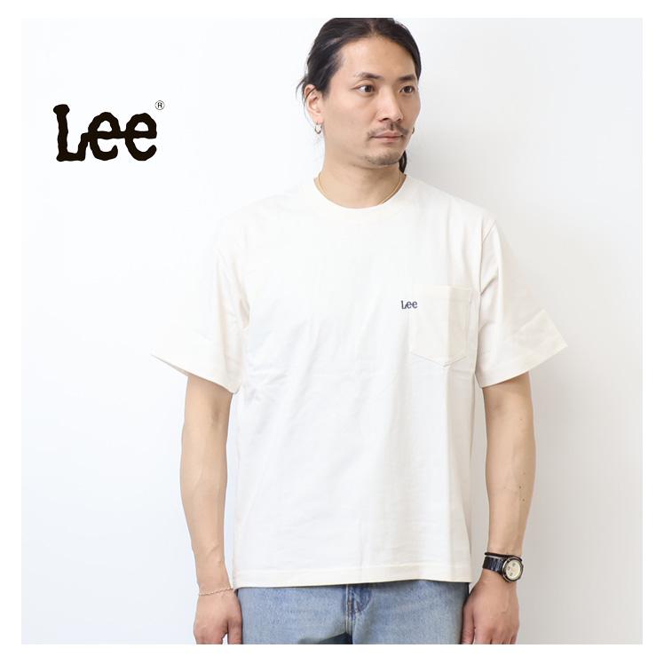 Lee リー またぎロゴ刺繍 胸ポケット 半袖Tシャツ メンズ レディース ユニセックス 半T 送料無料 Lee LT3189 | Lee | 04