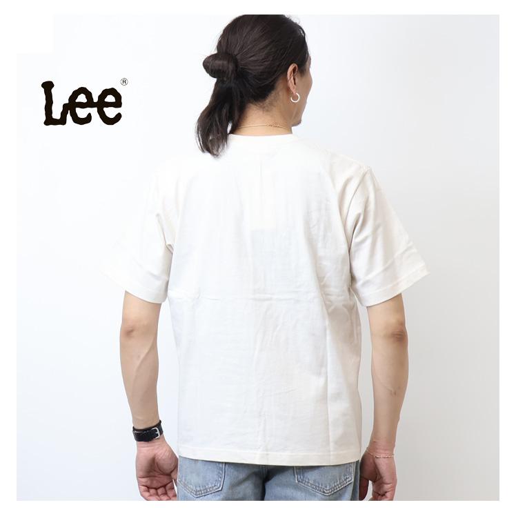 Lee リー またぎロゴ刺繍 胸ポケット 半袖Tシャツ メンズ レディース ユニセックス 半T 送料無料 Lee LT3189 | Lee | 05