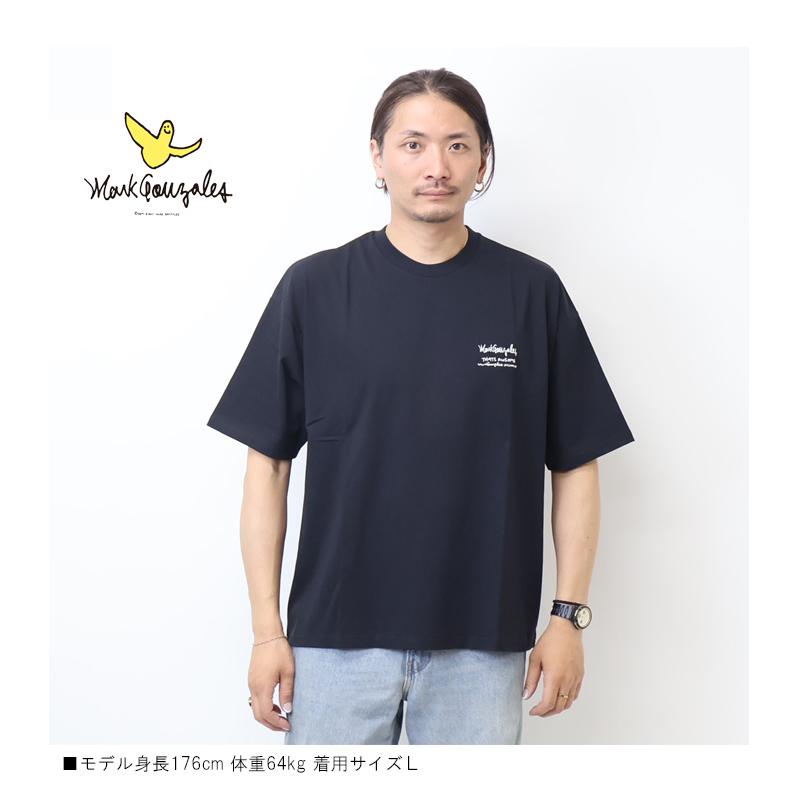 Mark Gonzales（マークゴンザレス） 刺繍 バックプリント 半袖Tシャツ
