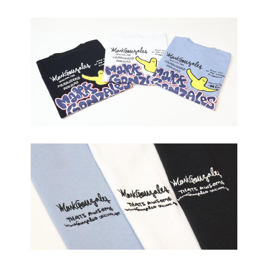Mark Gonzales（マークゴンザレス） 刺繍 バックプリント 半袖Tシャツ