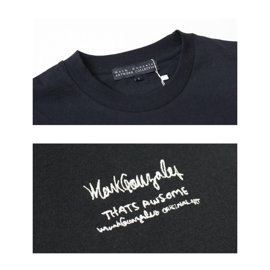 Mark Gonzales（マークゴンザレス） 刺繍 バックプリント 半袖Tシャツ
