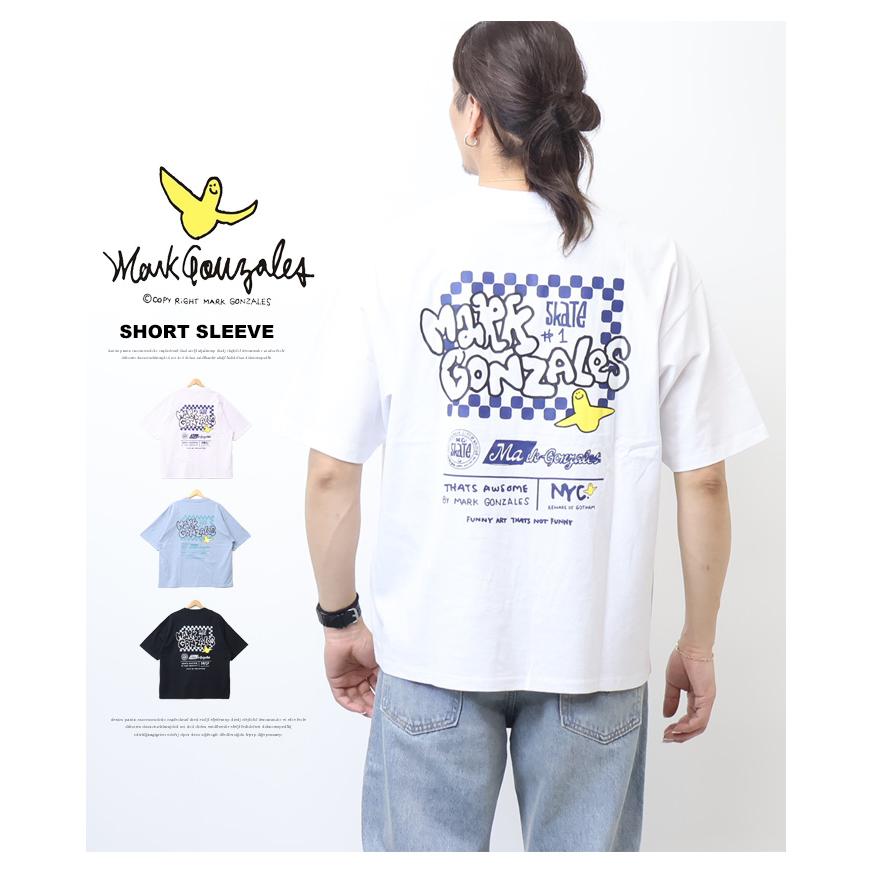 Mark Gonzales（マークゴンザレス） バックプリント 半袖Tシャツ 半T