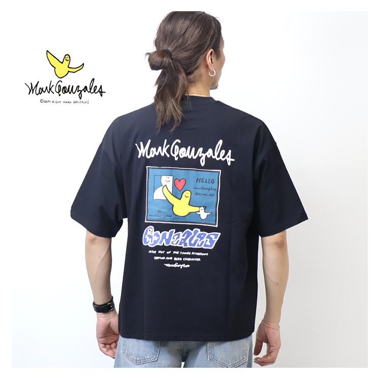 Mark Gonzales（マークゴンザレス） バックプリント 半袖Tシャツ 半T