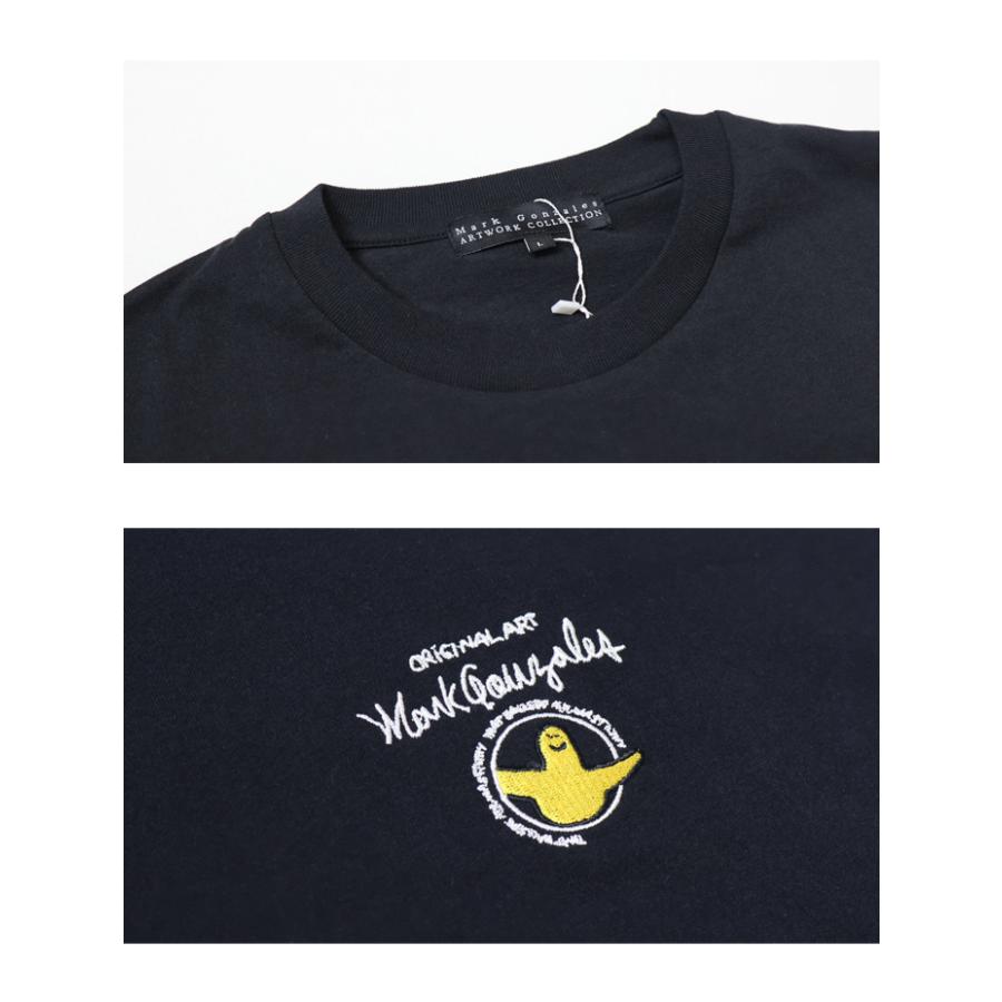 Mark Gonzales（マークゴンザレス） バックプリント 刺繍 長袖Tシャツ