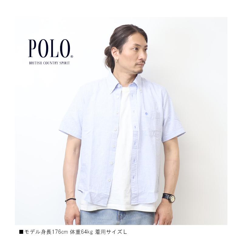 POLO BCS（ポロ・ビーシーエス） POLO b.c.s ポロ シアサッカー 半袖
