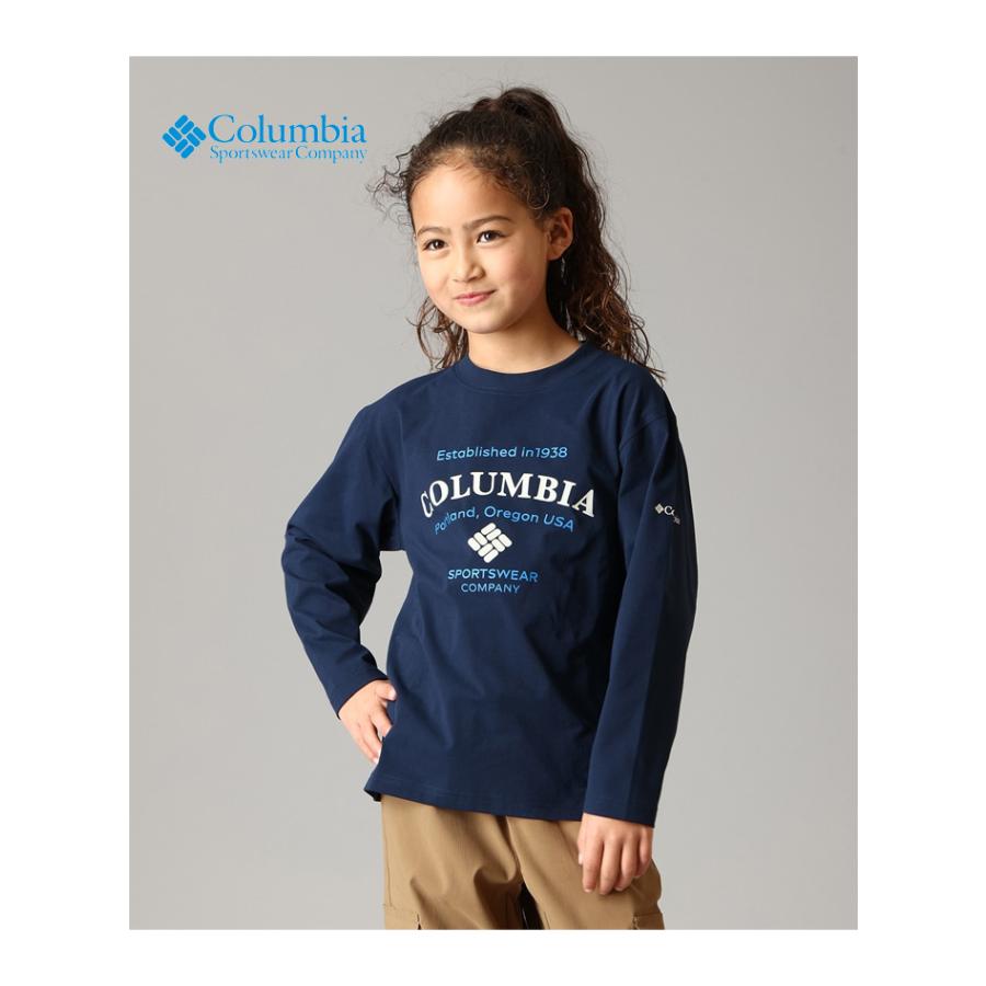 Columbia コロンビア キッズ ユースライトキャニオングラフィックロングスリーブTシャツ 長袖Tシャツ ロンT 長T 子供服 男の子 女の子 ジュニア PY0883 | Columbia | 09