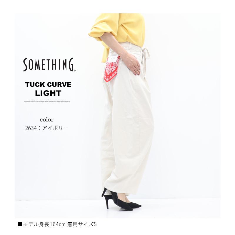 SOMETHING（サムシング） 2026年春夏 タックカーブ ライト デニム