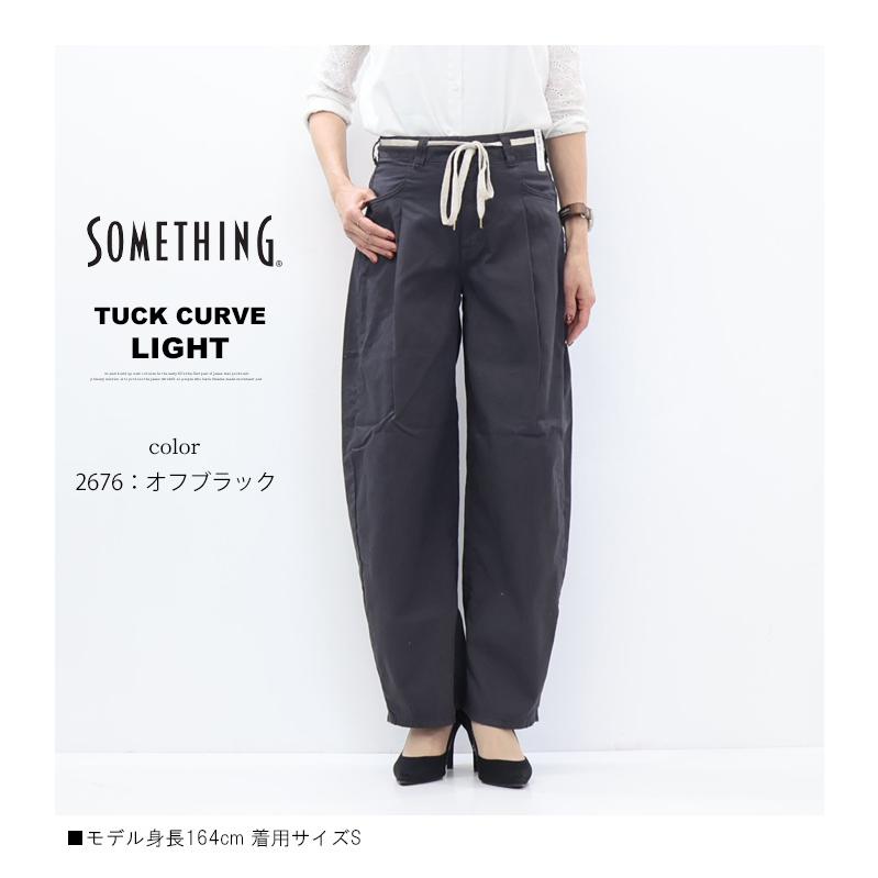 SOMETHING（サムシング） 2026年春夏 タックカーブ ライト デニム