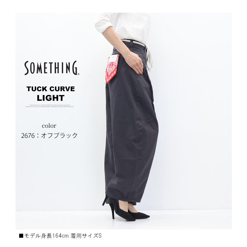 SOMETHING（サムシング） 2026年春夏 タックカーブ ライト デニム