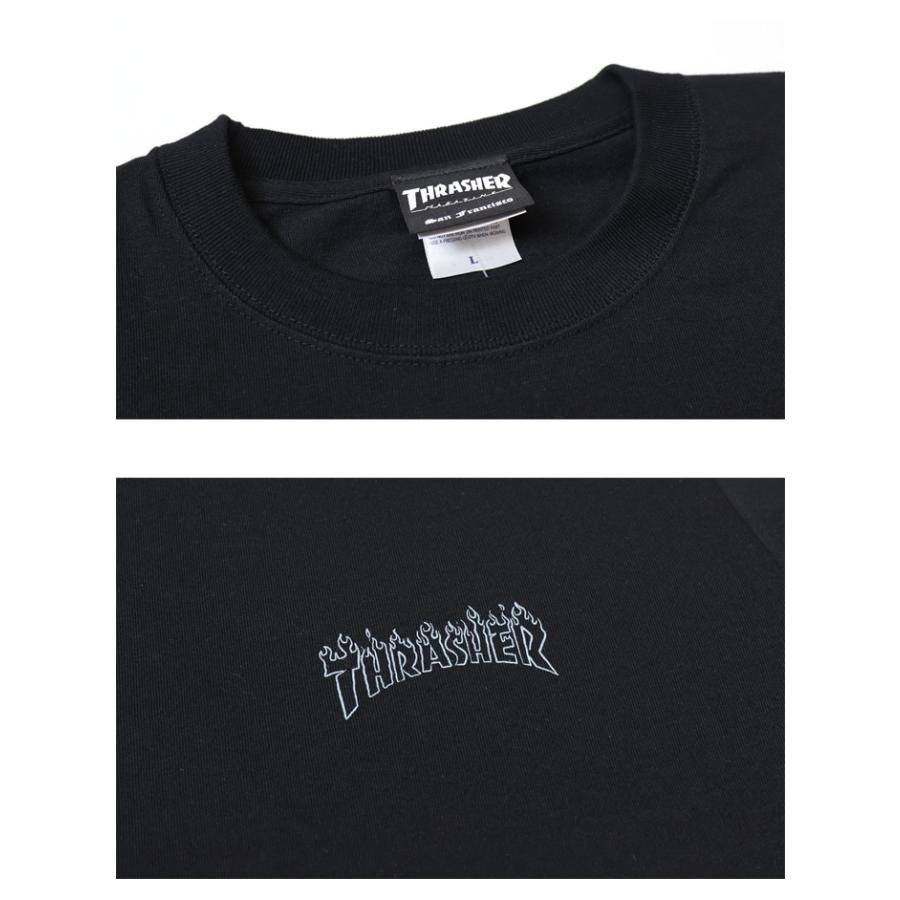 THRASHER（スラッシャー） フレイムロゴプリント 半袖Tシャツ 半T
