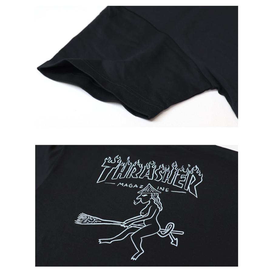 THRASHER（スラッシャー） フレイムロゴプリント 半袖Tシャツ 半T 