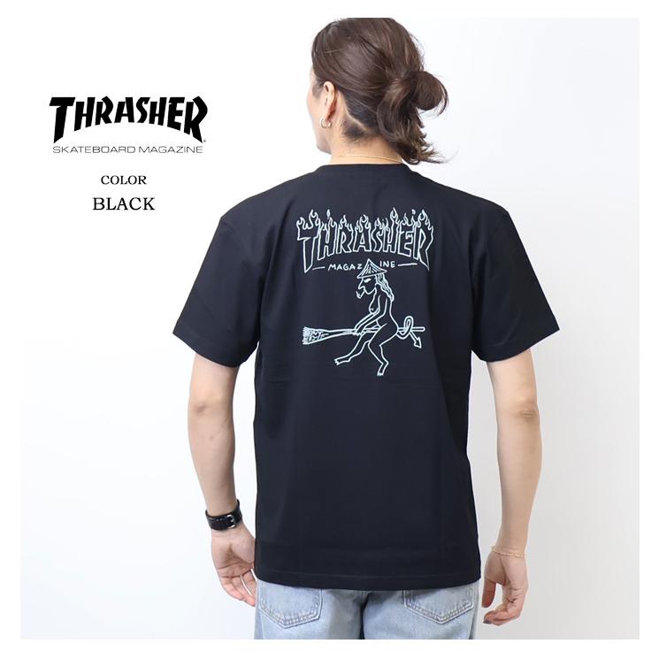 THRASHER（スラッシャー） フレイムロゴプリント 半袖Tシャツ 半T