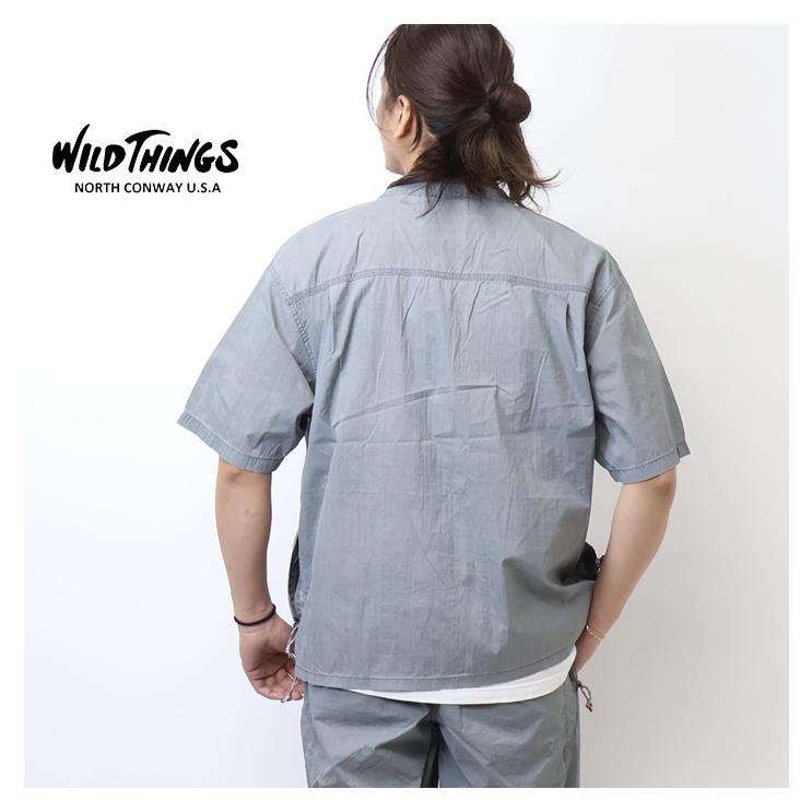 WILD THINGS ワイルドシングス ダブルダイ ナイロン ブリスクシャツ 半袖シャツ メンズ 送料無料 ワイシン WT26023ADの画像