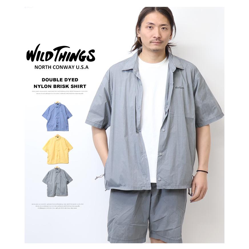 WILD THINGS ワイルドシングス ダブルダイ ナイロン ブリスクシャツ 半袖シャツ メンズ 送料無料 ワイシン WT26023ADの画像