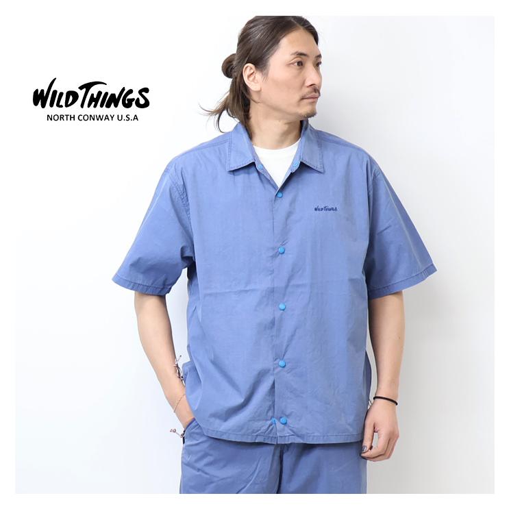 WILD THINGS ワイルドシングス ダブルダイ ナイロン ブリスクシャツ 半袖シャツ メンズ 送料無料 ワイシン WT26023ADの画像