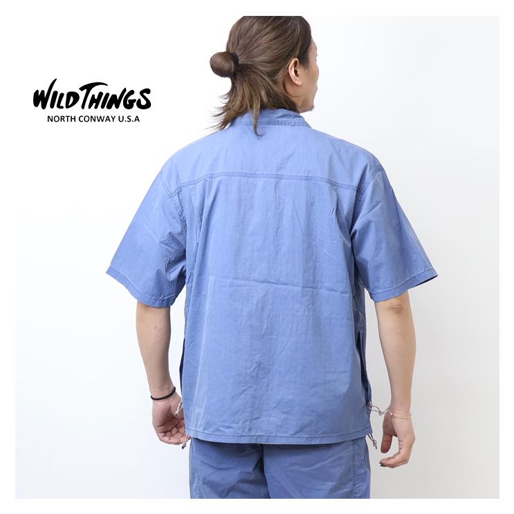 WILD THINGS ワイルドシングス ダブルダイ ナイロン ブリスクシャツ 半袖シャツ メンズ 送料無料 ワイシン WT26023ADの画像