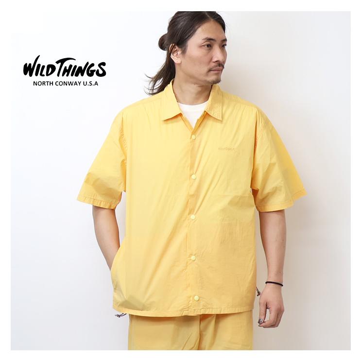 WILD THINGS ワイルドシングス ダブルダイ ナイロン ブリスクシャツ 半袖シャツ メンズ 送料無料 ワイシン WT26023ADの画像