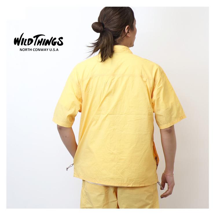 WILD THINGS ワイルドシングス ダブルダイ ナイロン ブリスクシャツ 半袖シャツ メンズ 送料無料 ワイシン WT26023ADの画像