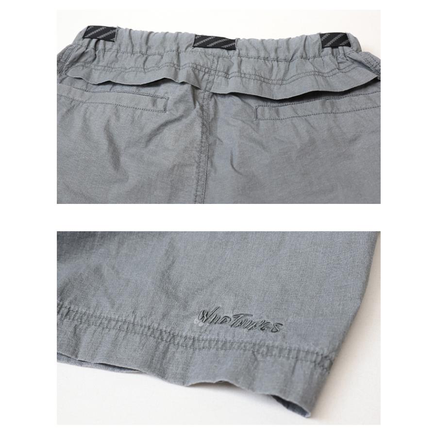 ENDS and MEANS ナイロン ワイド ハーフパンツ 極ワイドハーフパンツ