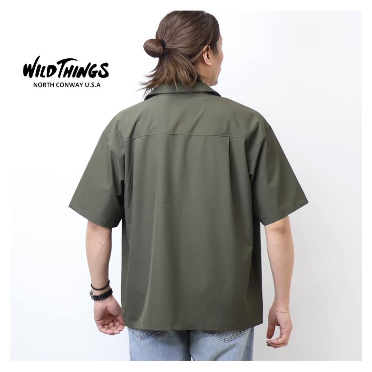 WILD THINGS（ワイルドシングス） オープンカラーシャツ 胸ポケット