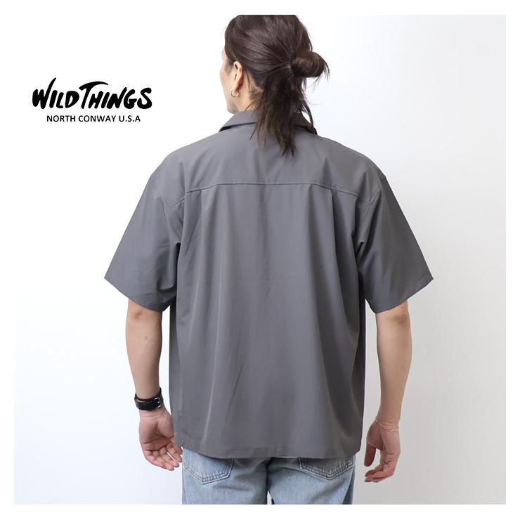 WILD THINGS ワイルドシングス オープンカラーシャツ 胸ポケット 半袖シャツ 開襟シャツ メンズ 送料無料 ワイシン WT26041AD | WILD THINGS | 08