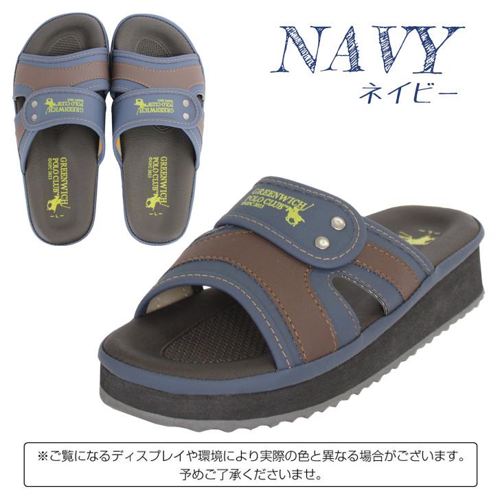 GREENWICH POLO CLUB メンズ サンダル スリッパ 室内 室外 兼用 軽量 M L LL |  | 07
