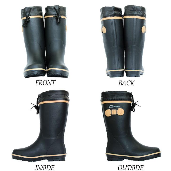 アレクソン レインブーツ ロング レディース ドライ裏布 カバー付き ガーデニング 雨の日 アウトドア フェス リボン ワンポイント |  | 05