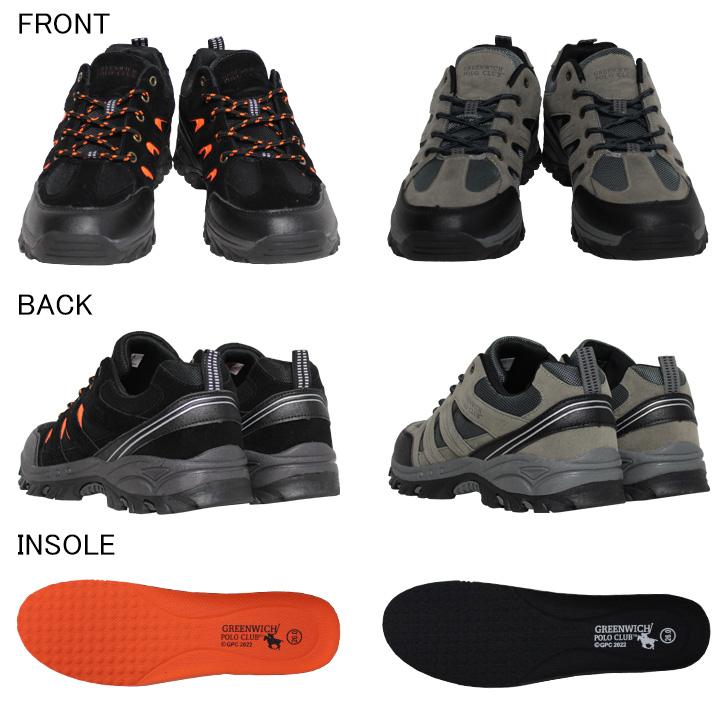 メンズ トレッキングシューズ ハイキングシューズ スニーカー 靴 アウトドア 登山 デイリーユース ローカット レースアップ GREENWICH POLO CLUB |  | 06