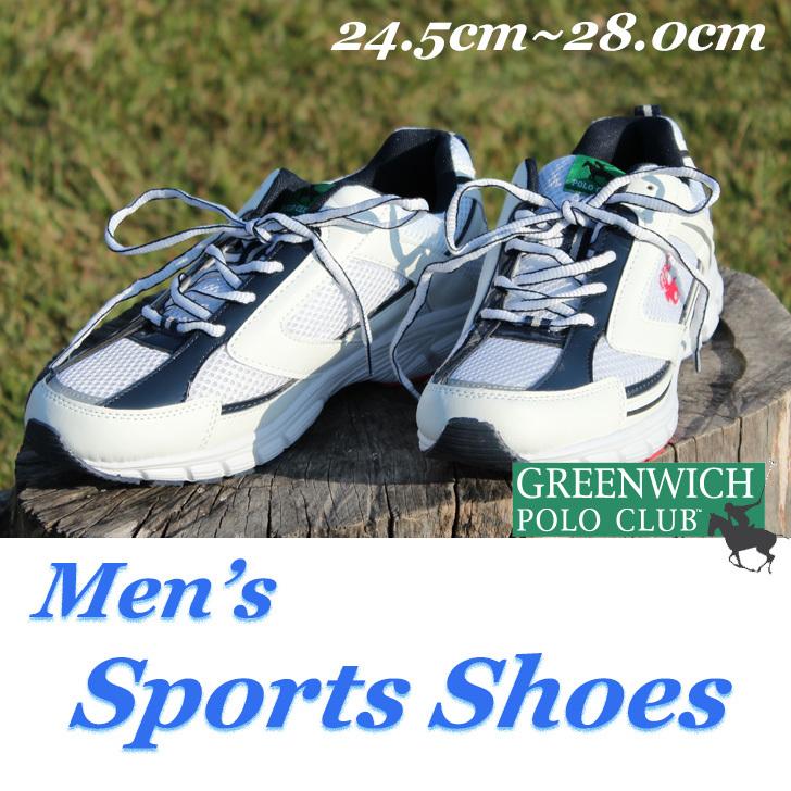 GREENWICH POLO CLUB メンズ シューズ スニーカー 靴 カジュアル 運動 ウォーキング 軽量設計 紐靴｜rexstar