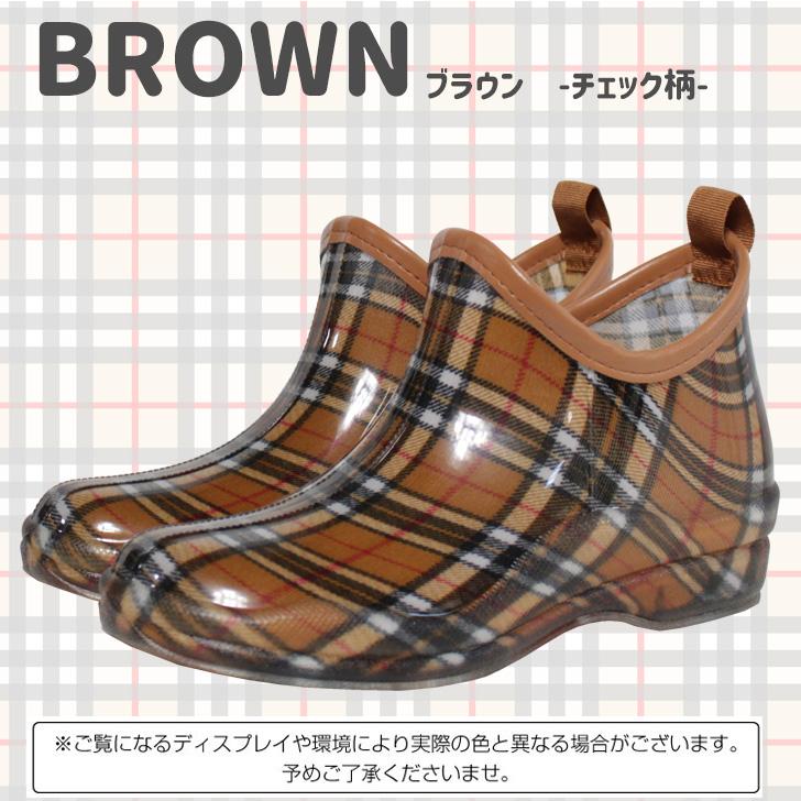 レディース レインシューズ ブーツ アンクル ショート 雨靴 ガーデニング 庭作業 女性 一体成型 |  | 09