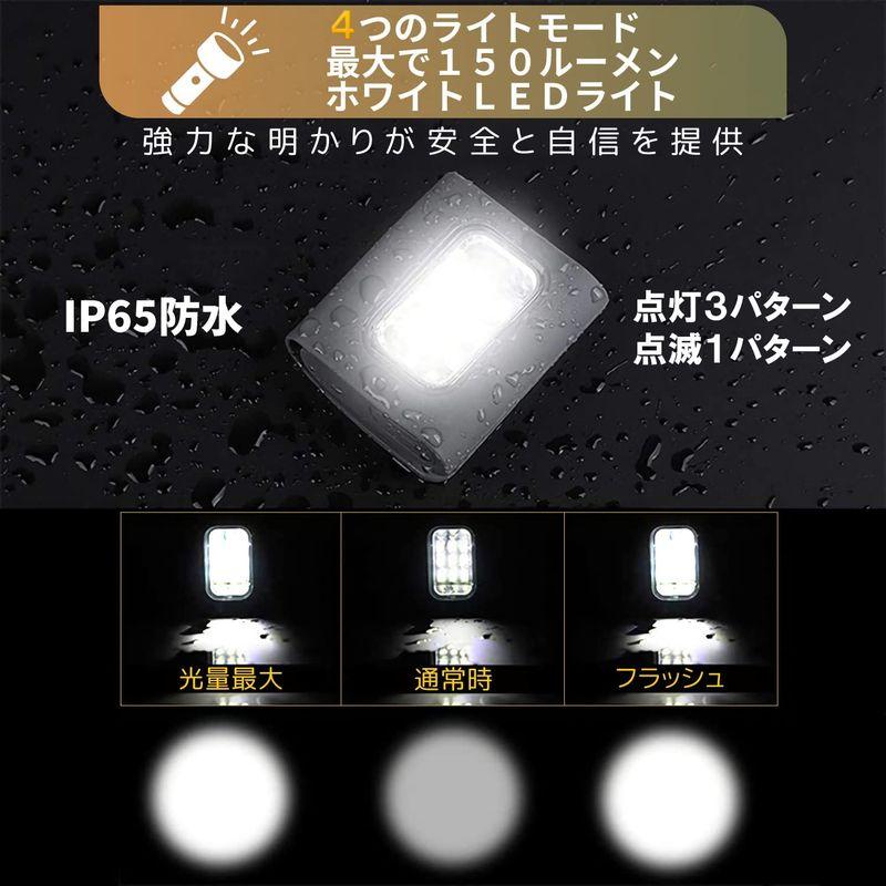 USB 充電式 LED クリップ ライト ランニング ウォーキング チェストライト｜reylys｜02