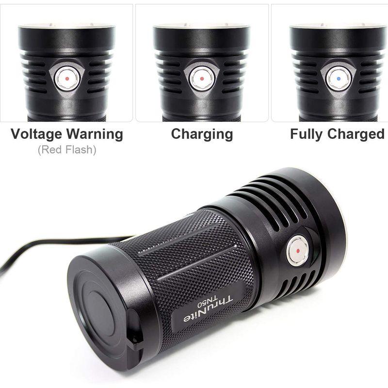 ThruNite TN50 懐中電灯 LEDハンディライト スーパーブライト 充電式フラッシュライト CREE XHP70.2 LED*4 TN50 懐中電灯 LEDハンディライト スーパーブライト 充電式フラッシュライト CREE XHP70 LED*4