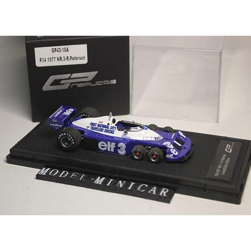 GP43-18A 世界限定500台GP Replicas 1/43 Tyrrell P34 1977 Monaco GP 