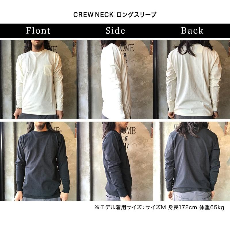 グラッドハンド Tシャツ メンズ クルーネック ポケット 長袖 5分袖  パックT 無地 USAコットン GLAD HAND-16,25 STANDARD CREW NECK POCKET L/S ＆ H/S T-SHIRTS | GLAD HAND | 14