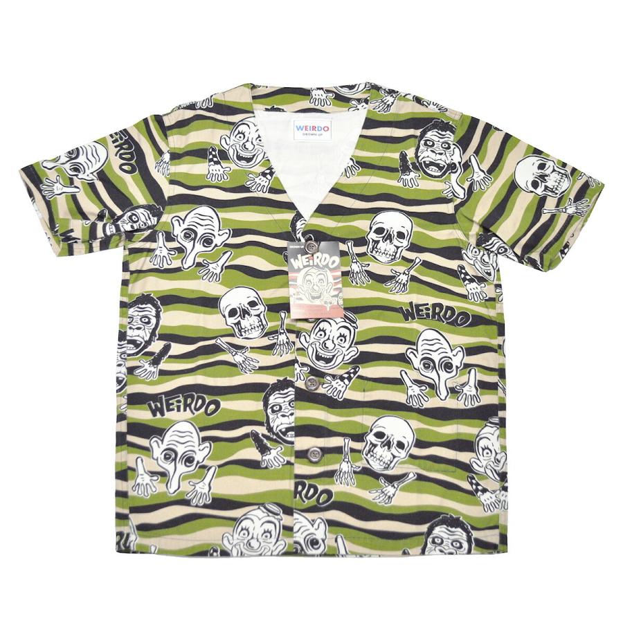 WEIRDO WIBITZER - S/S SHIRTS (GREEN) ウィアード ラッキー WEIRDO WIBITZER - S/S SHIRTS (GREEN) ウィアード ラッキー