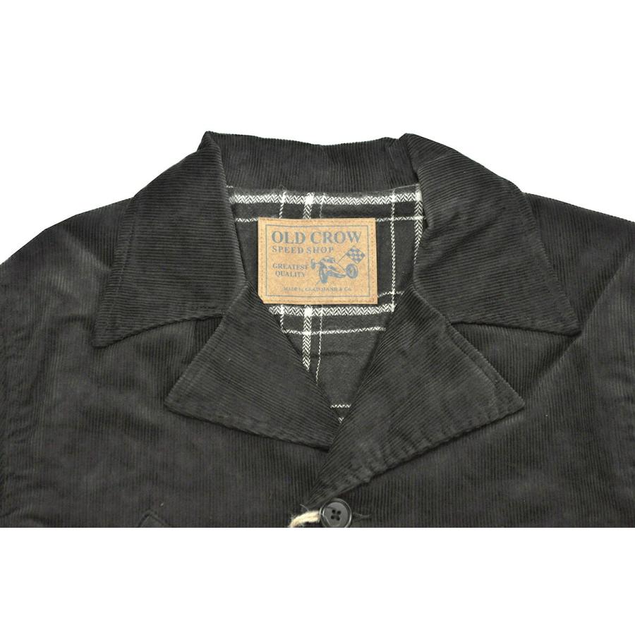 OLD CROW(GLAD HAND) CROW SPEED SHOP - COAT (BLACK) オールド OLD CROW(GLAD HAND) CROW SPEED SHOP - COAT (BLACK) オールド