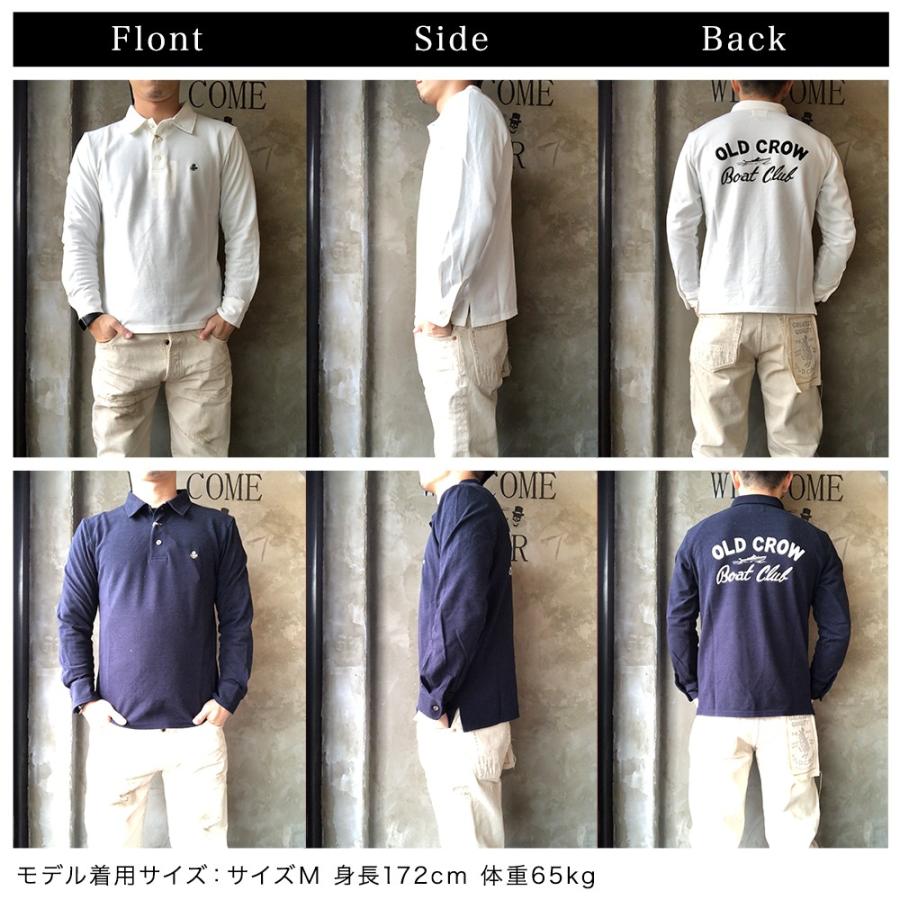 GLAD HAND OLD CROW BOAT CLUB - L/S POLO SHIRTS オールド GLAD HAND OLD CROW BOAT CLUB - L/S POLO SHIRTS オールド