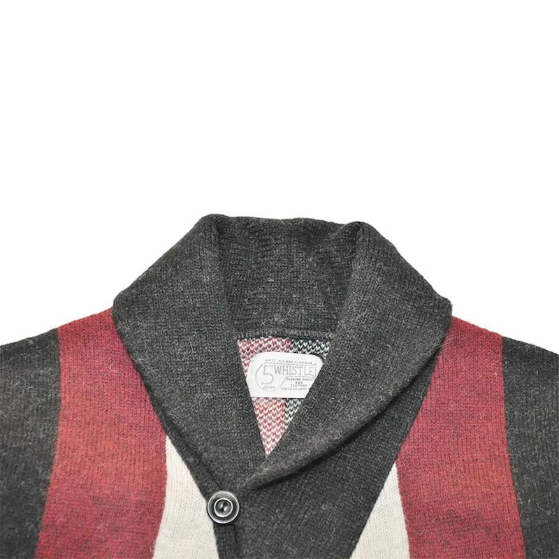 5 WHISTLE BASEBALL SHAWL COLLAR CARDIGAN ファイブ ホイッスル  