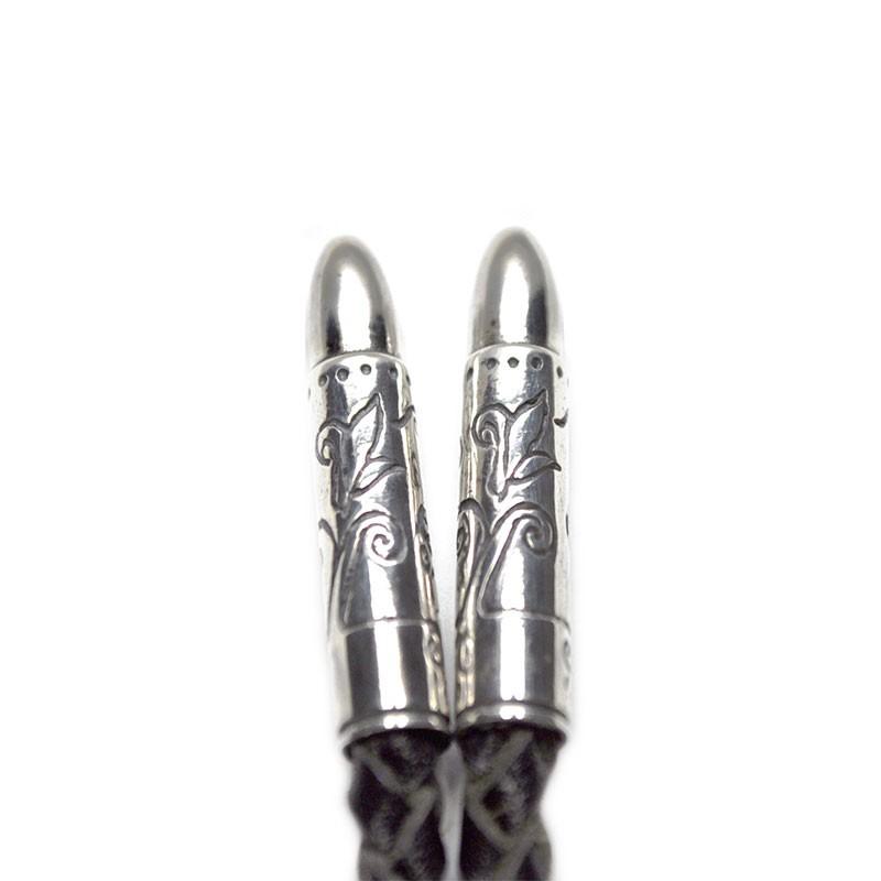 GANGSTERVILLE x galcia BOLO - TIE "DEVIL & G" (925×BRASS) ギャングスタービル ガルシア コラボ Wネーム ボロタイ/ループタイ/GLADHANDの画像