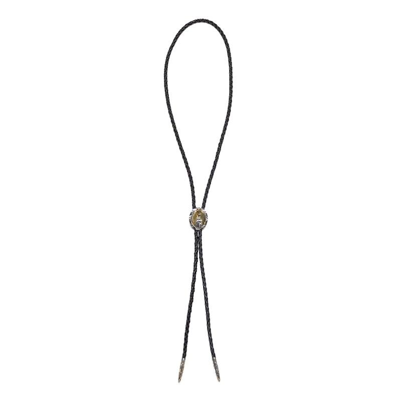 GANGSTERVILLE x galcia BOLO - TIE "DEVIL & G" (925×BRASS) ギャングスタービル ガルシア コラボ Wネーム ボロタイ/ループタイ/GLADHANDの画像