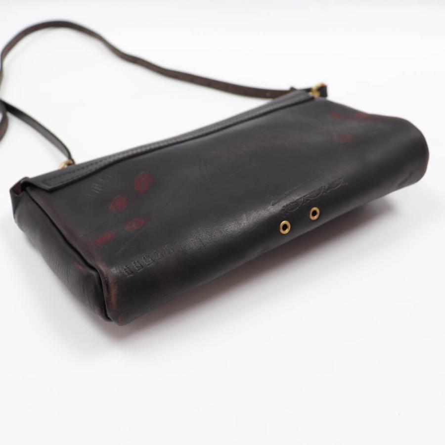 グラッドハンド ヴァスコ レザー 3WAY クラッチ バッグ メンズ GLADHAND x VASCO LEATHER 3WAY CLUTCH BAG "GLAD POSTALS" ギャングスタービル ウィアード｜rezar｜06