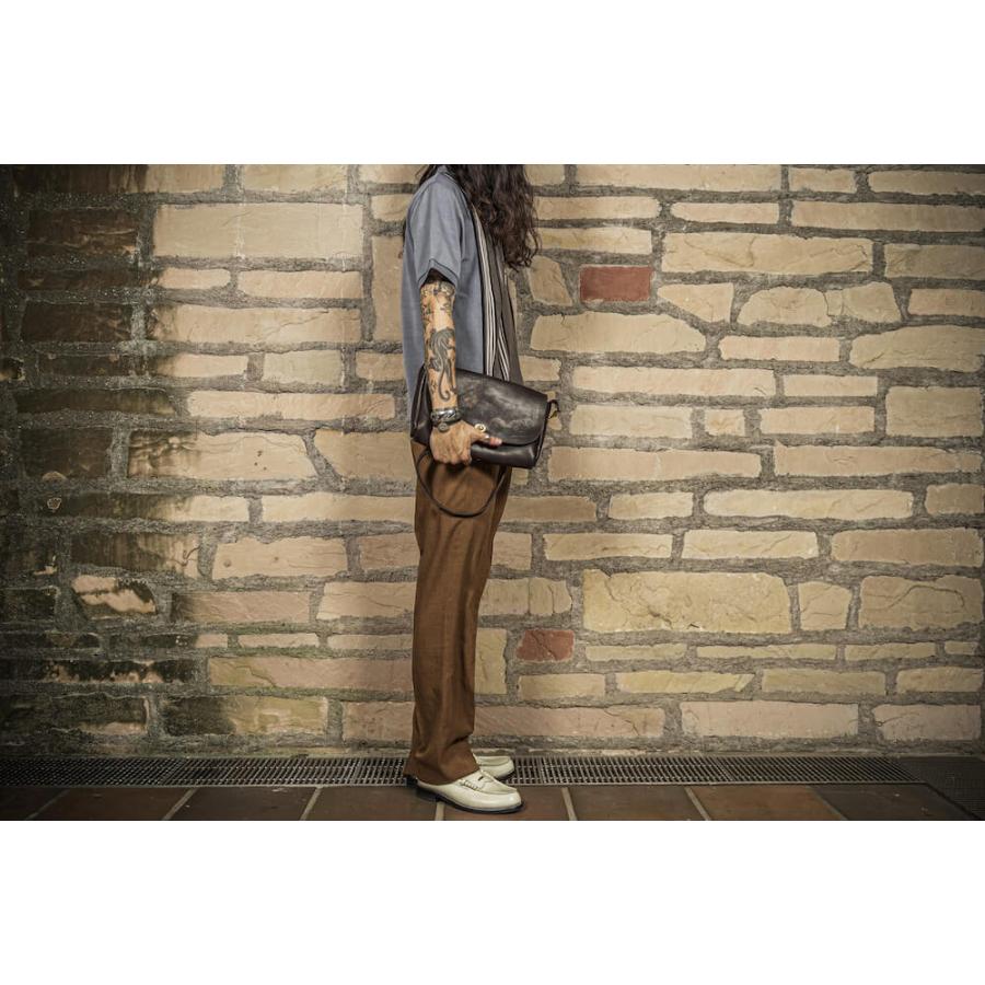 グラッドハンド ヴァスコ レザー 3WAY クラッチ バッグ バスコ メンズ GLADHAND x VASCO LEATHER CLUTCH BAG "GLAD POSTALS" ギャングスタービル ウィアードの画像