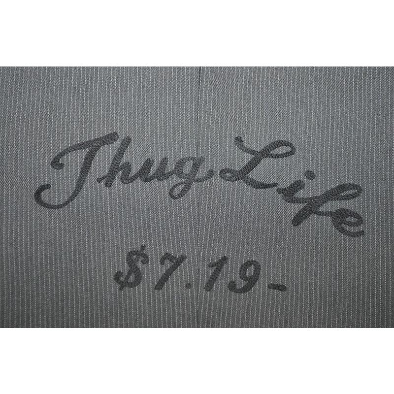 GANGSTERVILLE JACK - JACKET (GRAY) ギャングスタービル ストライプ テーラード ジャケット/GLADHANDの画像