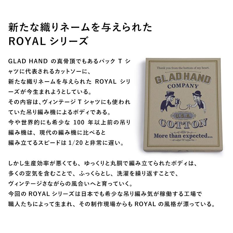 GLAD HAND（グラッドハンド） Tシャツ 日本製 メンズ ヘンリーネック
