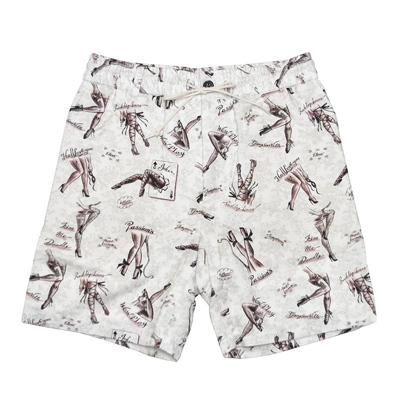GANGSTERVILLE GAM - SHORTS (WHITE) ギャングスタービル 総柄ショーツ/ハーフパンツ/GLADHAND | GANGSTERVILLE