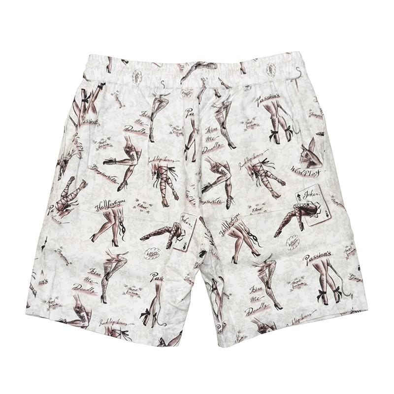 GANGSTERVILLE GAM - SHORTS (WHITE) ギャングスタービル 総柄ショーツ/ハーフパンツ/GLADHAND | GANGSTERVILLE | 02