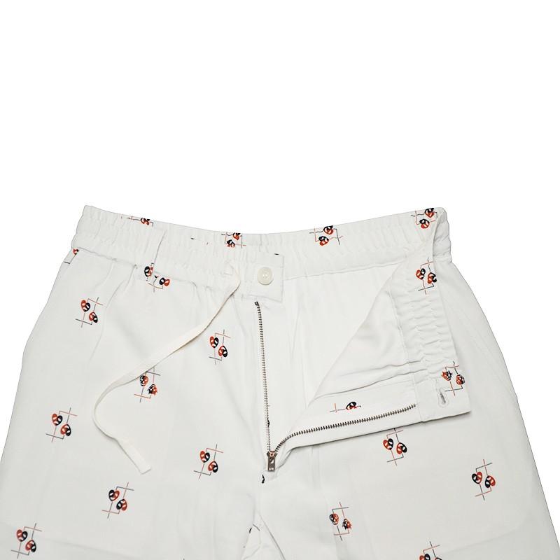 GANGSTERVILLE COMEDY TRAGEDY - SHORTS (IVORY)ギャングスタービル 総柄 ショーツ/ハーフパンツ /GLADHAND | GANGSTERVILLE | 01