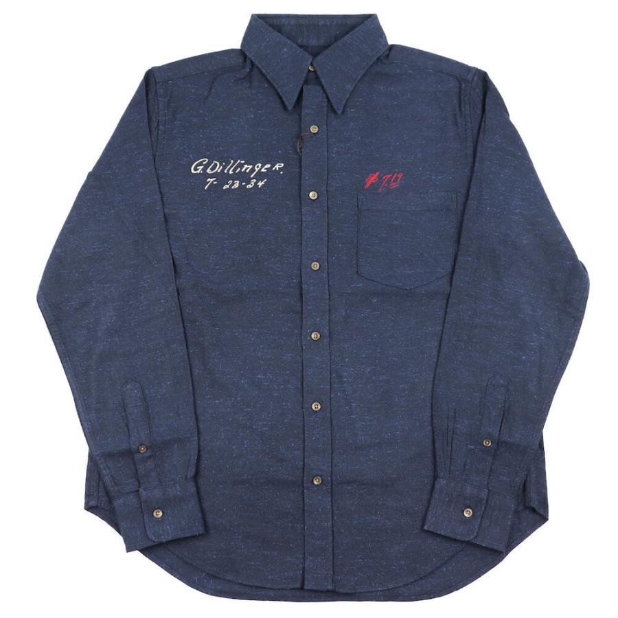 GANGSTERVILLE（ギャングスタービル） ポイントカラー 長袖シャツ